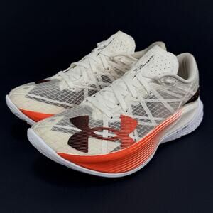 🔥 Under Armour Velociti Elite 2 Men 7 Women 8.5 White Orange Race Running